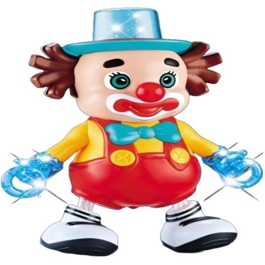 KTRS Enterprise Cute Funny-Face Dancing Clown Joker Toy with Music & Flashing Lights