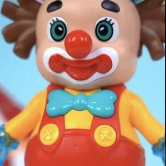 KTRS Enterprise Cute Funny-Face Dancing Clown Joker Toy with Music & Flashing Lights