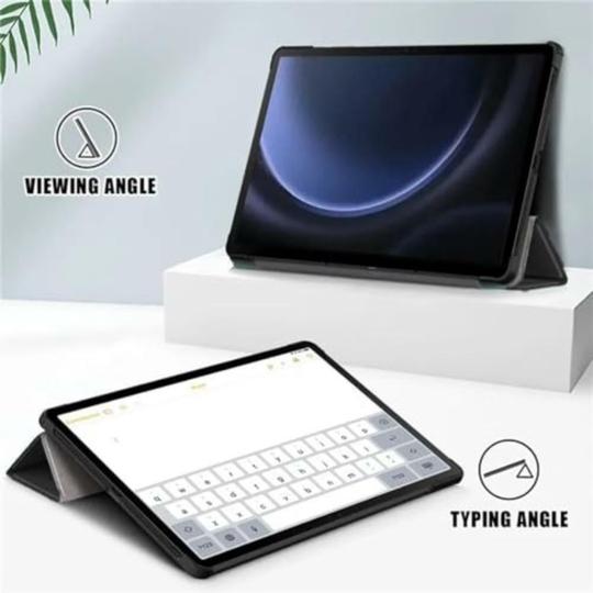 ProElite Cover for Samsung Galaxy Tab S9 FE 10.9 inch Cover Case, Smart Trifold Flip case Cover for Samsung Galaxy Tab S9 FE 10.9 inch Support S Pen Magnetic Attachment, Diamonds