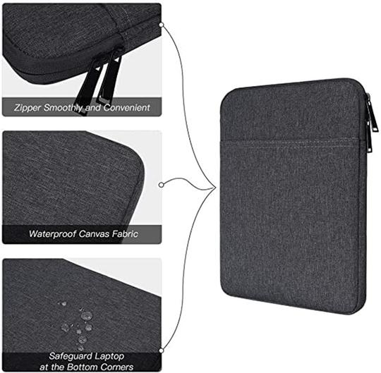 ProElite Tablet Sleeve Case Cover for 12" to 13" Tablets for Samsung Galaxy Tab S7 Plus/S8 Plus/S7 Fe 12.4", Apple iPad Pro 12.9",Lenovo Tab P12, Microsoft Surface Pro 4/5/6/7/8/9, Lavender