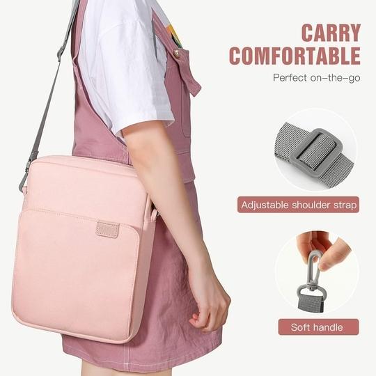 ProElite Tablet Sleeve Bag 13.3 inch for Samsung Galaxy Tab S7 Plus/S8 Plus/S9 Plus/S7 FE 12.4", Apple iPad Pro 12.9", MacBook Air/Pro Retina, Lenovo Tab P12, Microsoft Surface Pro 4/5/6/7/8/9, Pink