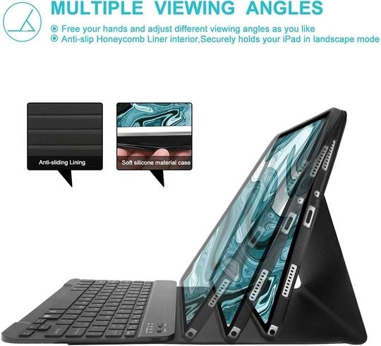 ProElite Keyboard case for Redmi Pad 10.6 inch, Magnetic Detachable Wireless Bluetooth Keyboard Built-in 7-Colors Backlit