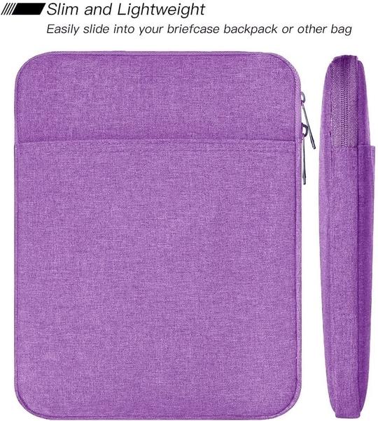 ProElite Tablet Sleeve Case Cover for 12" to 13" Tablets for Samsung Galaxy Tab S7 Plus/S8 Plus/S7 Fe 12.4", Apple iPad Pro 12.9",Lenovo Tab P12, Microsoft Surface Pro 4/5/6/7/8/9, Lavender