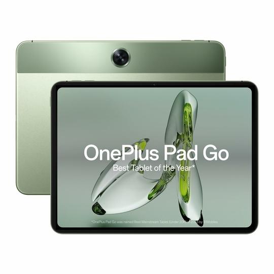 OnePlus Pad Go 28.85cm 2.4K 7:5 Ratio ReadFit Eye Care LCD Display, Dolby Atmos Quad Speakers, 4G LTE(Calling) + Wi-Fi Connectivity Tablet, 8GB RAM 128 GB Storage Expandable Up-to 1TB ASIN ,Twin Mint Colour