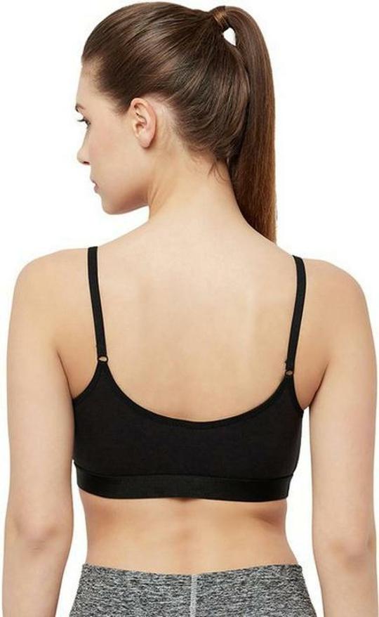 T.T. Women Cami Bra Non Padded Bra(Black)