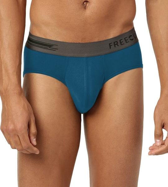 FREECULTR Men's Midnight Blue Solid Pure Modal Briefs
