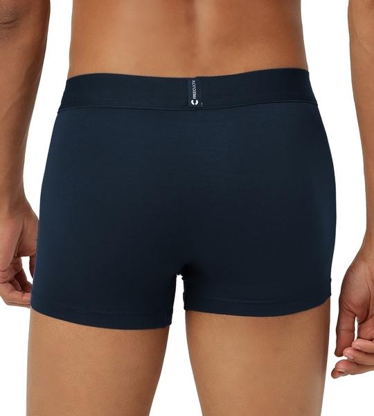 FREECULTR Men's Blue Solid Pure Modal Trunks