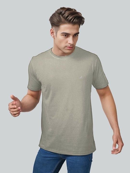 Lux Nitro Pack of 2 Round Neck Tshirt for Men(Grey_Sky)