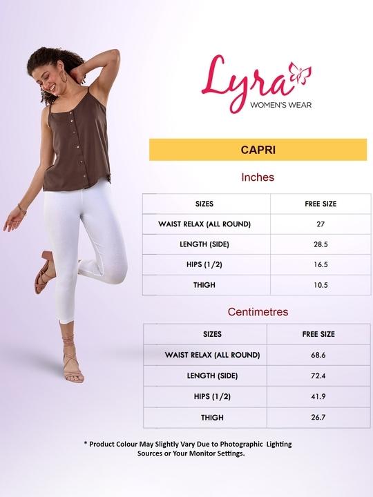 Lyra Women's Regular Fit Maroon Solid Colour 3/4th Length Capri Pants (Maroon )
