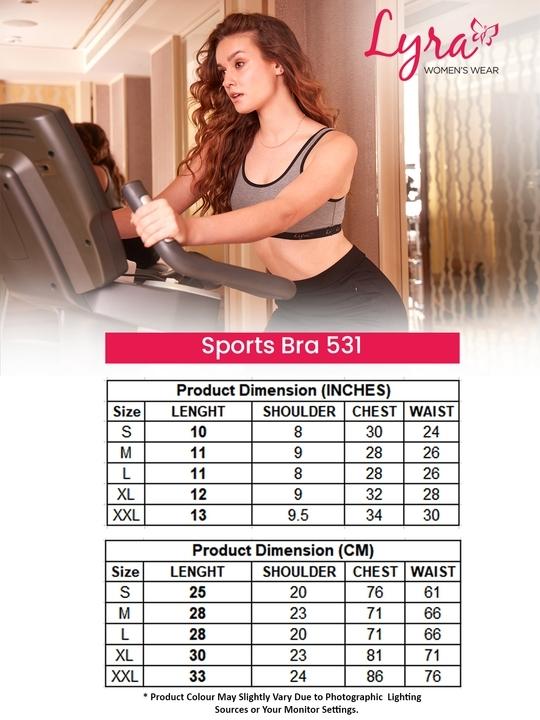 Lyra Women's Non-Padded, Wire-Free Cotton Grey Sports Bra