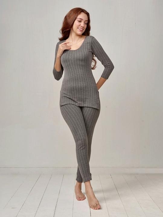 Lux Inferno Women Long & Trouser 1Set(CHARCOAL)