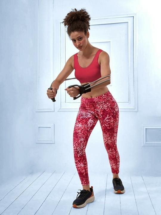 Lyra Cotton Low Impact Sports Bra - Non Padded, Wire Free, Comfortable Activewear for Yoga & Gym (Peach Blosoom)
