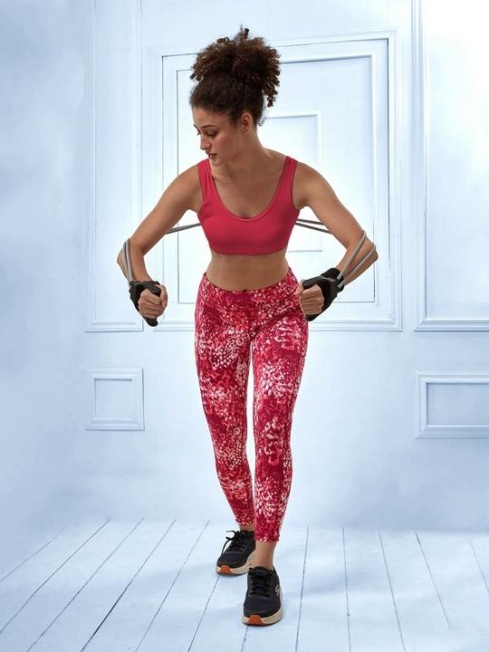 Lyra Cotton Low Impact Sports Bra - Non Padded, Wire Free, Comfortable Activewear for Yoga & Gym (Peach Blosoom)