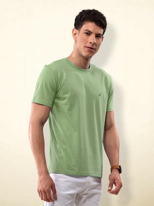 Lux Nitro Round Neck Tshirt for Men(Pista)