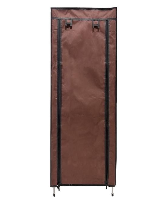 BHIMADA Foldable Modern 9 Tier Metal Shoe Cabinet, Rack for Clothe & Shoe(Brown)