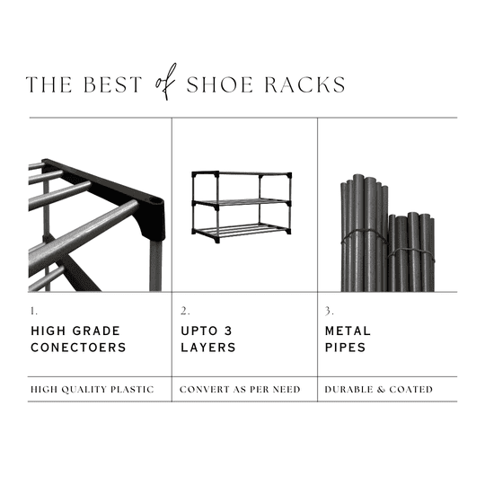 PHILOSHOP 3-Tier Bookshelf| Storage Shelve for Books Storage Organizer|Book Rack