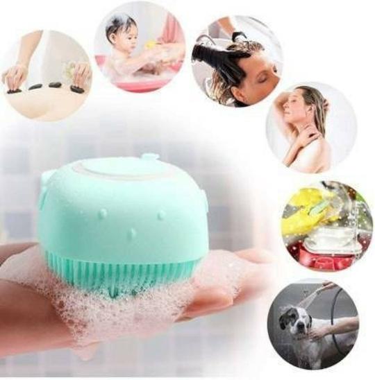 Royal Time Multicolor Silicone Body Brush and Bathing Brush for Men and Women (Pack of 2)