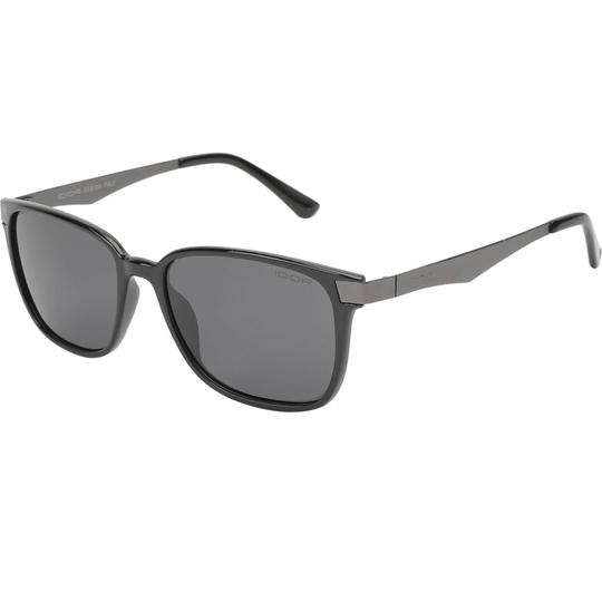 IDOR Polarized Retro Square Full Frame Black Sunglasses Men & Boys | 5004-C1