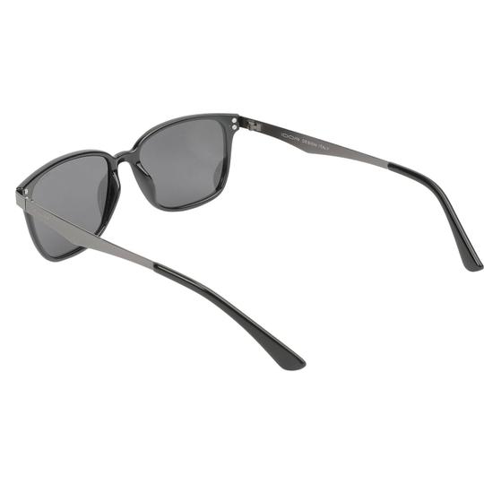 IDOR Polarized Retro Square Full Frame Black Sunglasses Men & Boys | 5004-C1