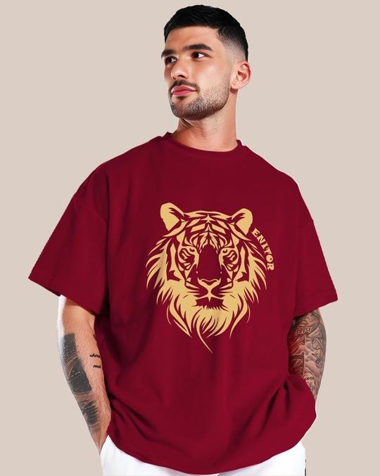 Ausk Men's Round Neck Half Sleeve Printed Tshirt For Men