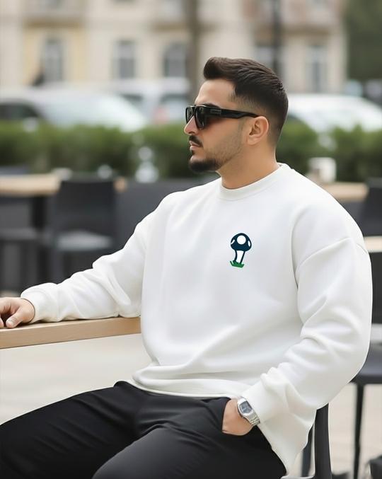 Ausk Men's Printed Multicolor Full Sleeve Round Neck Sweatshirt ( Non Returnable)