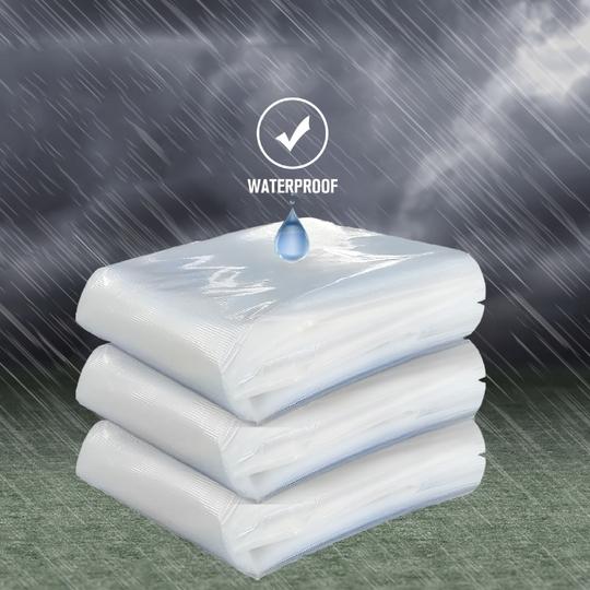TUFFPAULIN 30FT X 32FT 150 GSM Transparent Heavy Duty Tarpaulin 100% Waterproof