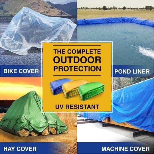 TUFFPAULIN 20FT X 20FT 120 GSM Blue Tarpaulin Tirpal