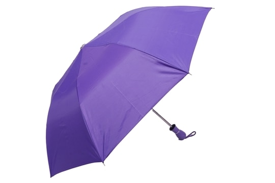 ORANGE 2 Fold Mono Silver Manual Opening 21.5inch Umbrella For Mens and Womens