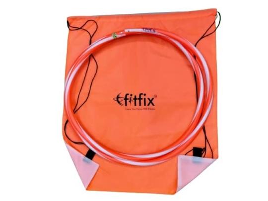 Fitfix Plastic Pe Multicolor Collapsible Travel Helix Sports Hula Hoop Exercise Fitness Playing Ring - 36 Inch (Pack Of 5)