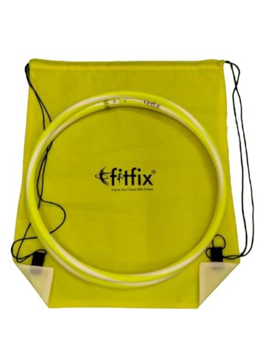 Fitfix Plastic Pe Multicolor Collapsible Travel Helix Sports Hula Hoop Exercise Fitness Playing Ring - 36 Inch (Pack Of 5)