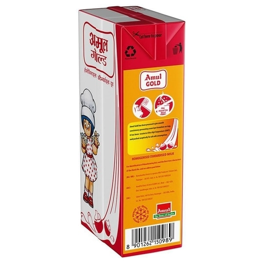 Amul Gold Homogenised Standardised Milk 1 L