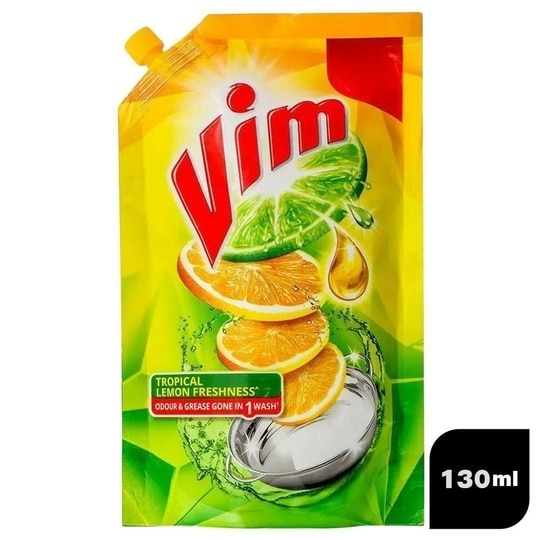 Vim Lemon Concentrated Dishwash Gel 130 ml