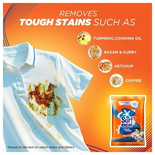 Surf Excel Quick Wash Detergent Powder 500 g