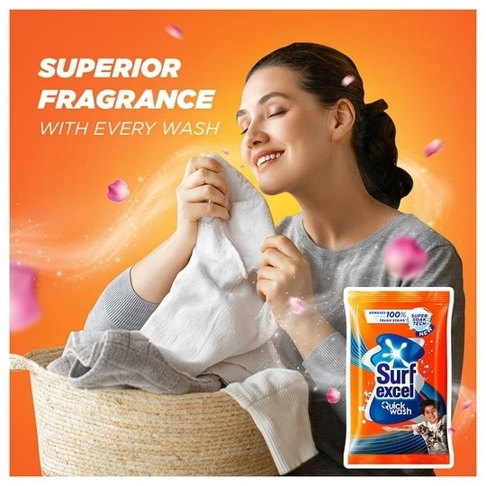 Surf Excel Quick Wash Detergent Powder 500 g