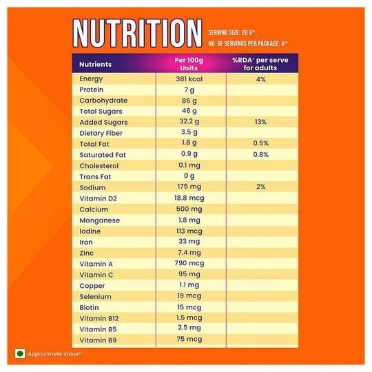 Bournvita Chocolate Nutrition Drink 81 g Pouch