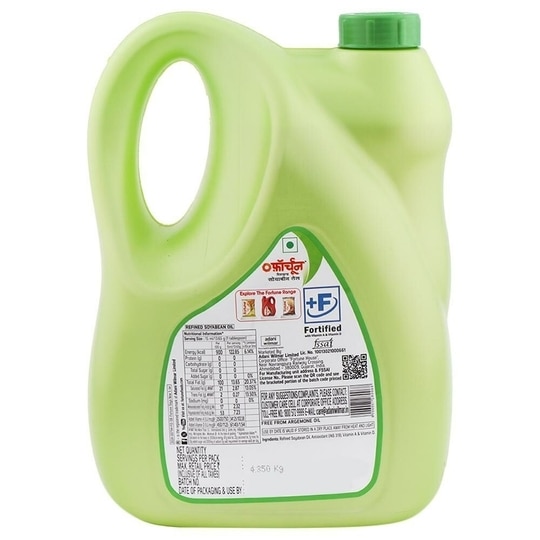 Fortune Soya Health Refined Soyabean Oil 4.35 kg