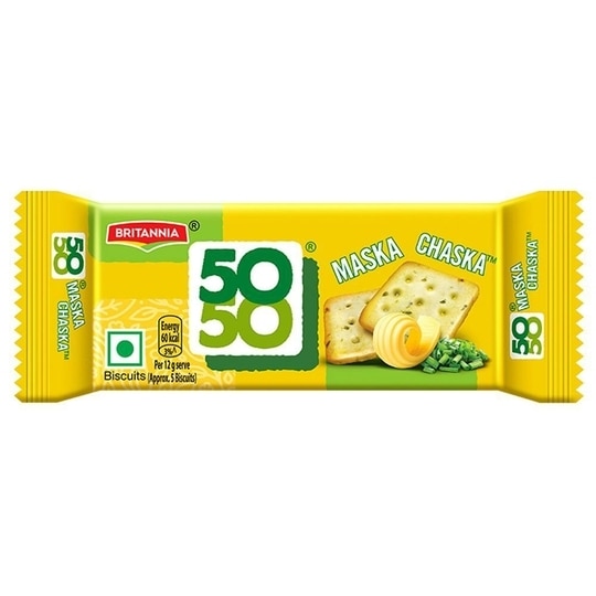 Britannia 50-50 Maska Chaska Biscuits 38 g
