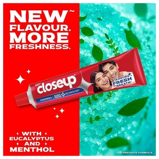 Closeup Everfresh+ Zinc Fresh+ Red Hot Toothpaste (2Nx150 g)