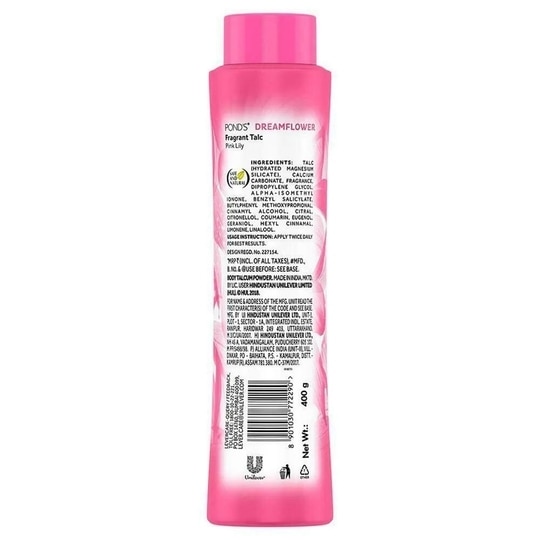 Pond's Dreamflower Pink Lily Fragrant Talc 400 g