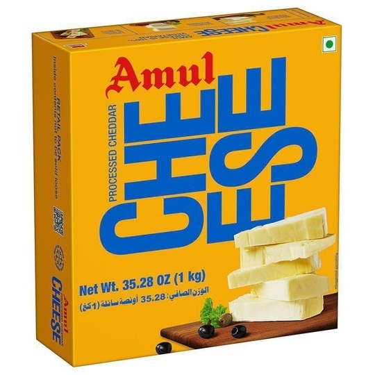 Amul Processed Cheddar Cheese Block 1 kg