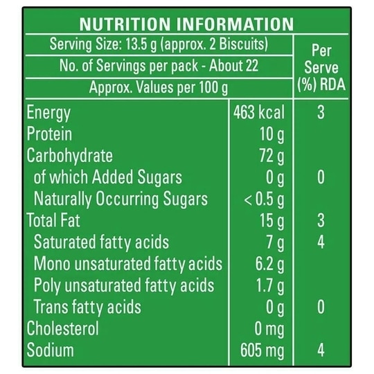 Britannia NutriChoice Sugar Free Cracker 295 g