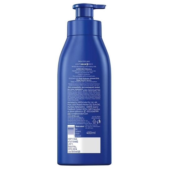 Nivea Body Milk Nourishing Lotion for Very Dry Skin 400 ml