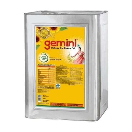 Gemini Refined Sunflower Oil 13 kg
