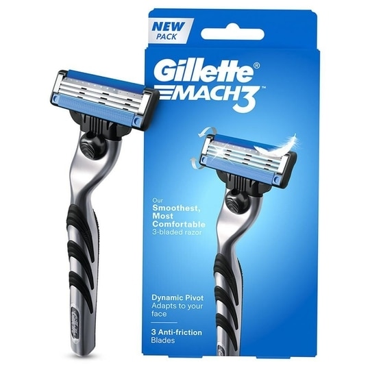 Gillette Mach3 Manual Shaving Razor 3 Blades