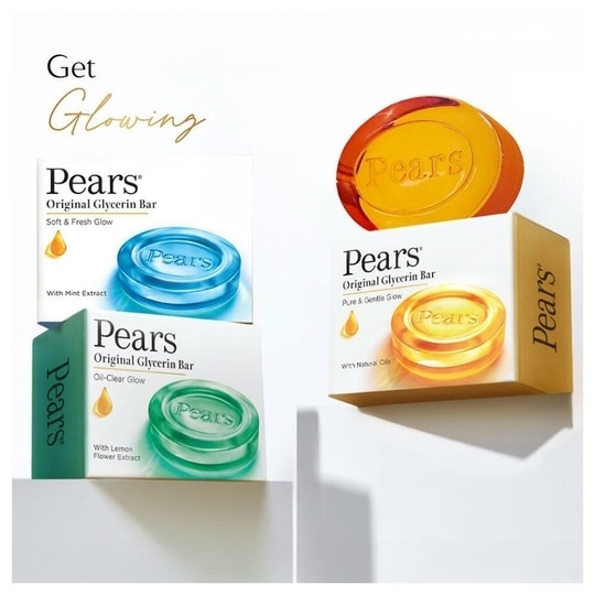 Pears Pure & Gentle Glow Original Glycerine Bathing Soap (3N x 125 g)