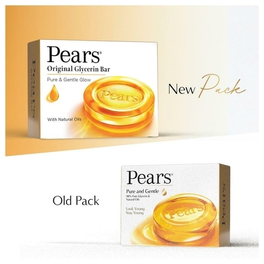 Pears Pure & Gentle Glow Original Glycerine Bathing Soap (3N x 125 g)