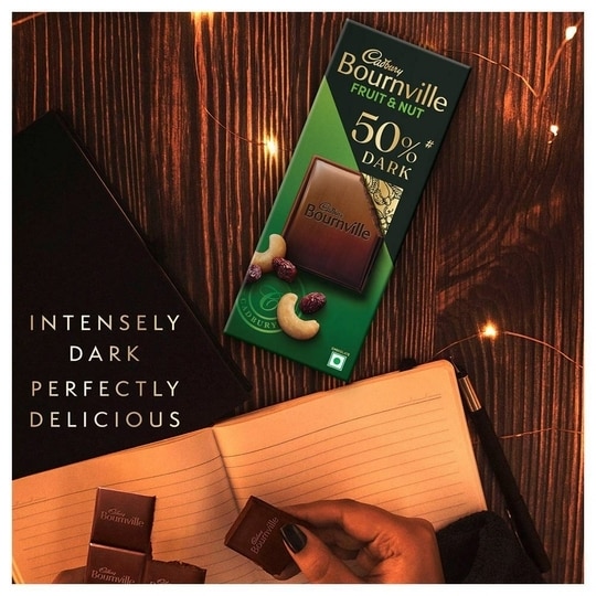 Cadbury Bournville Fruit & Nut 50% Dark Chocolate 75 g