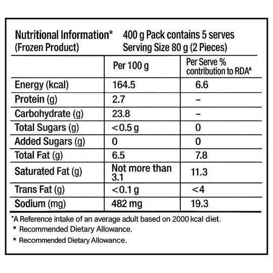 McCain Aloo Tikki 400 g