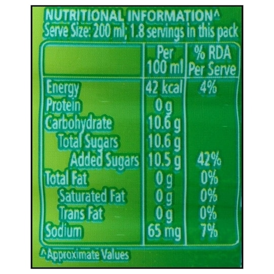 7 Up Nimbooz Lemon Flavor Drink 350 ml