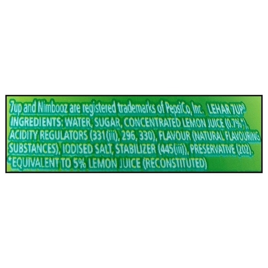 7 Up Nimbooz Lemon Flavor Drink 350 ml